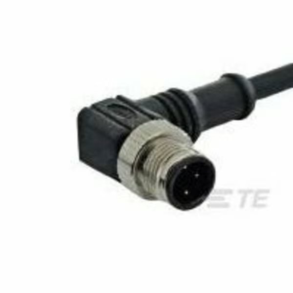 M12 MALE CONN. . R/A. PVC CABLE, Te Connectivity, Mfr#: 1838252-3